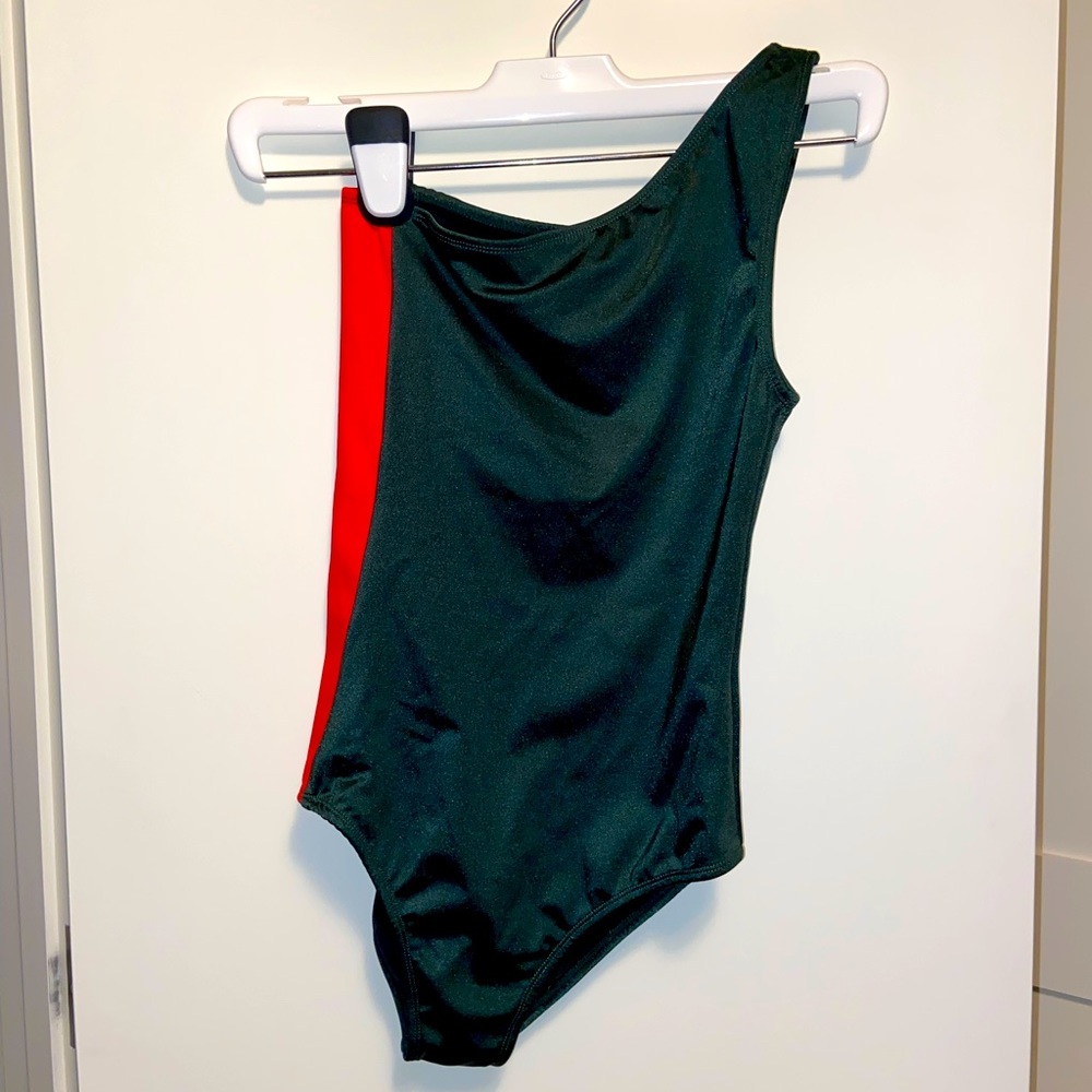 MAKARA WEAR -  Green and Red Full Piece Bathing Suit